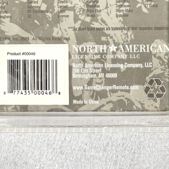 Game Changer Universal Remote Control ESPN University of Oregon Ducks NEW - Picture 6 of 9